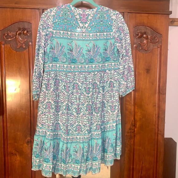 NWT ARNHEM FLORES MINI DRESS IN LILY AUSTRALIAN 6 - Picture 10 of 11